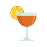 Häftigt cocktail ikon platt isolerat vektor