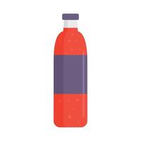 Soda Plastikflasche Symbol flach isoliert Vektor