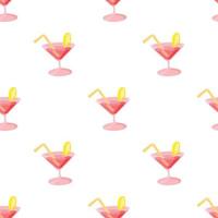 cocktail mönster sömlös vektor