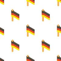 Flagge von Deutschland Muster nahtloser Vektor