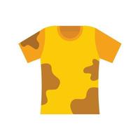 Flacher isolierter Vektor der gebrauchten Kinder-T-Shirt-Ikone