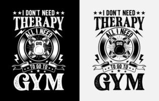 Motivations-Fitness-T-Shirt-Design, Fitness-T-Shirt vektor