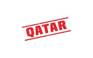 qatar stämpel sudd med grunge stil på vit bakgrund vektor