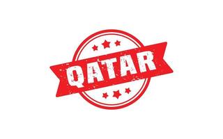 qatar stämpel sudd med grunge stil på vit bakgrund vektor