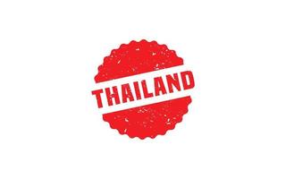 Thailand-Stempel mit Grunge-Stil auf weißem Hintergrund vektor