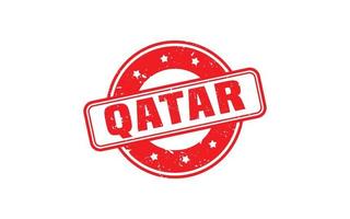 qatar stämpel sudd med grunge stil på vit bakgrund vektor