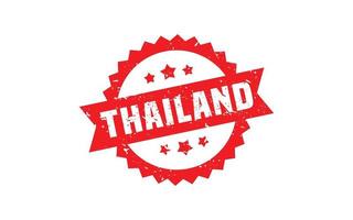 Thailand-Stempel mit Grunge-Stil auf weißem Hintergrund vektor