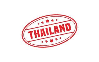 Thailand-Stempel mit Grunge-Stil auf weißem Hintergrund vektor