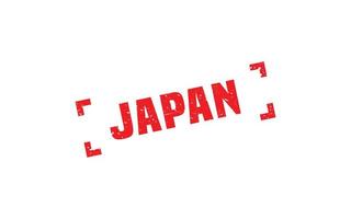 japanischer Stempelgummi mit Grunge-Stil auf weißem Hintergrund vektor