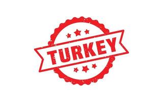 Türkei-Stempel mit Grunge-Stil auf weißem Hintergrund vektor