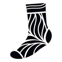 Baumwollsocken-Symbol, einfacher Stil vektor