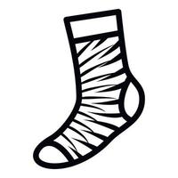 Junge Socken-Symbol, einfachen Stil vektor