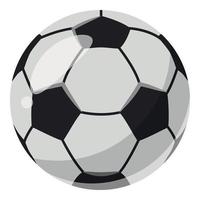 Leder-Fußball-Symbol, Cartoon-Stil vektor