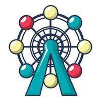 Riesenrad-Symbol, Cartoon-Stil vektor