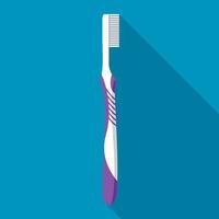 hård tandborste ikon, platt stil vektor