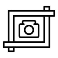 Frame-Capture-Icon-Umrissvektor. Bildschirmbild vektor