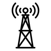 TV radio torn ikon översikt vektor. media studio vektor