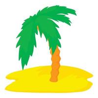 Palmensymbol, Cartoon-Stil vektor