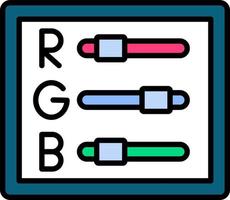 RGB-kreatives Icon-Design vektor