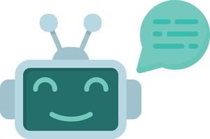 Chatbot kreatives Icon-Design vektor