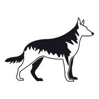 Schäferhund-Symbol, einfacher Stil vektor