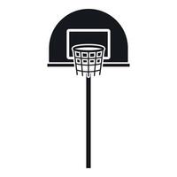 Street-Basketballkorb-Symbol, einfacher Stil vektor