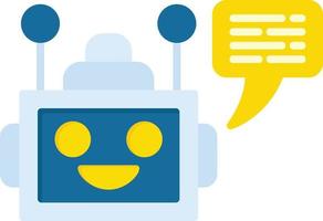 Chatbot kreatives Icon-Design vektor