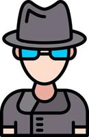 Spionage kreatives Icon-Design vektor