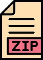 zip vektor ikon design illustration