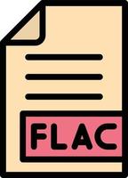 Flac-Vektor-Icon-Design-Illustration vektor