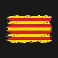 catalonia flagga borsta vektor