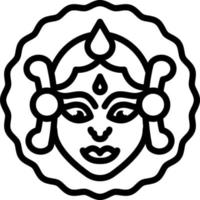 Liniensymbol für Navratri vektor