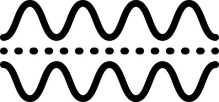 Liniensymbol für Frequenzen vektor