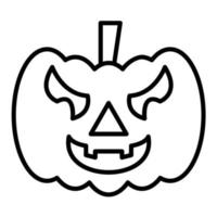 Jack-o-Laterne-Glyphe-Symbol vektor