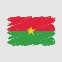 burkina faso flaggborste vektor