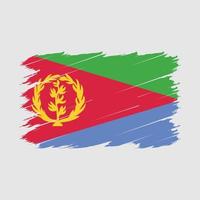 Eritrea Flaggenpinsel vektor