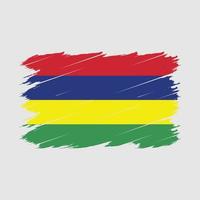 mauritius flagge bürste vektor