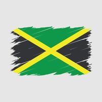 jamaican flagga borsta vektor