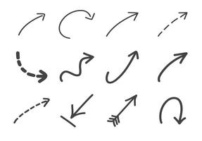 Hand gezeichnete Pfeil-Sammlung vektor