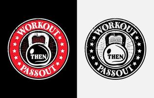 Gym t skjorta design, Gym motiverande Citat, träna inspirera t skjorta design vektor