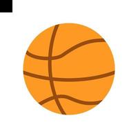 flacher Stilvektor des Basketball-Symbol-Logos vektor