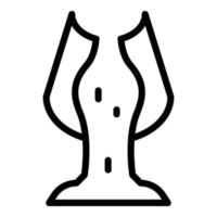 Betonmischung Symbol Umrissvektor. Mischer Zement vektor
