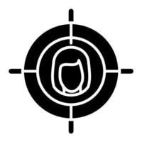 Headhunting-Glyphe-Symbol vektor