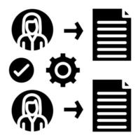 Onboarding-Glyphen-Symbol vektor