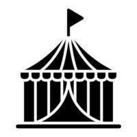 Zirkus-Glyphe-Symbol vektor