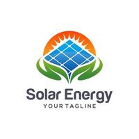 Logo-Design für Solarenergie vektor