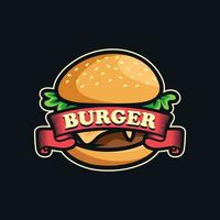 burger logotyp vektor design