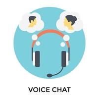 trendiger Voice-Chat vektor