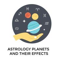 trendiges Studium der Astrologie vektor