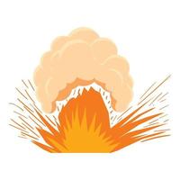 Explosionssymbol mit hoher Leistung, Cartoon-Stil vektor